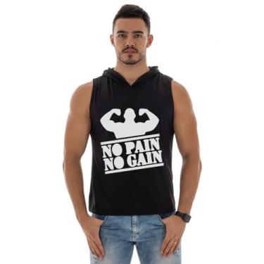 Imagem de Camiseta Regata Masculina Academia Com Capuz Leve E Confortavel No Pai