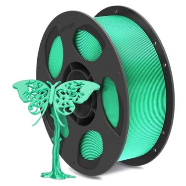 Imagem de ANYCUBIC Filamento de seda, filamento PLA para impressora 3D brilhante sem entupimentos 1,75 mm, precisão dimensional +/- 0,02 mm, carretel reutilizável de 1 kg (1 kg), verde seda