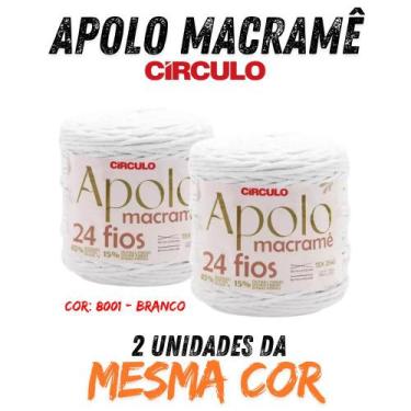Imagem de mkpl -BARBANTE APOLO MACRAME CIRCULO 24 FIOS -800G -KIT 2 UN, 8001 - B