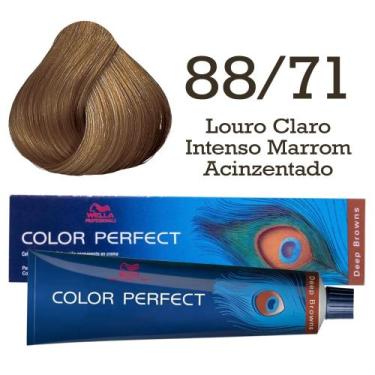 Imagem de Coloração Color Perfect 88/71 Louro Claro Intenso Marrom Acinzentado  
