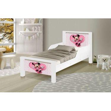 Imagem de Mini Cama Infantil Da Minie - CAMAS VALINO , Branco