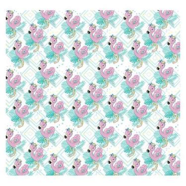 Imagem de Papel de Parede Adesivo Infantil Flamingos Quarto Menina - 797pcp - Al