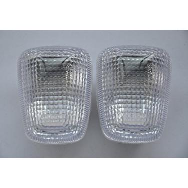 Imagem de TOPZONE LIGHTING Lente indicadora de seta de motocicleta transparente para 1996-1999 Gsxr600/750; 1997-2004 Tl1000; 1999-2004 Sv650; 1999-2007 Gsxr1300; Katana 1998-2004