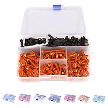 Imagem de BAIONE Kit universal de parafusos de carenagem 195 peças M5 M6 parafusos de para-brisa de motocicleta acessórios de substituição para Yamaha Honda Kawasaki Suzuki BMW Sportbike kits de montagem