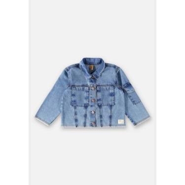 Imagem de Jaqueta Jeans Infantil Menina Up Baby, Azul claro, 2