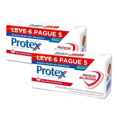 Imagem de Kit 2 Sabonete Protex Balance Saudável 85g cada Leve 6 Pague 5