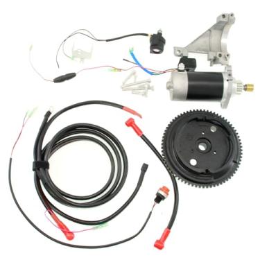Imagem de HLUCHY Kit de substituição de partida elétrica 68T-85550-01 para motor de popa Yamaha 4 tempos 9,9HP
