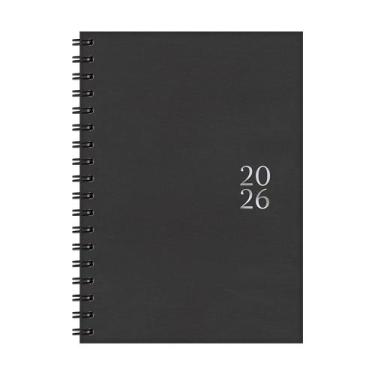 Imagem de Agenda 2026 Redoma Espiral Diária Mônaco Preta 170x240mm