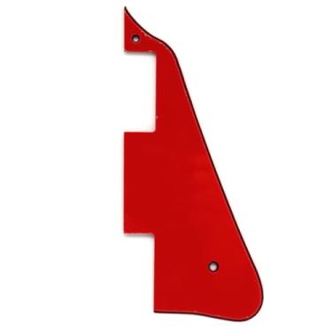 Imagem de Picareta de guitarra elétrica estilo clássico Les Paul Pickguard para guitarra estilo LP com parafusos de montagem (vermelho)