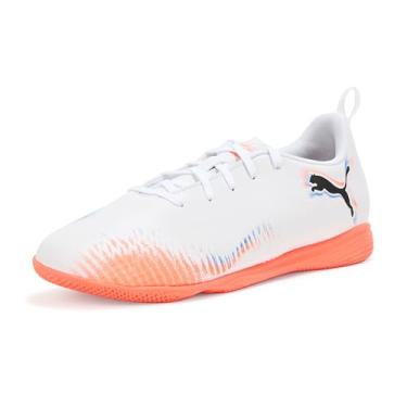 Imagem de PUMA Unissex-Child Future Play Indoor Training (criança pequena), Branco e preto vermelho brilhante Ah25, 20