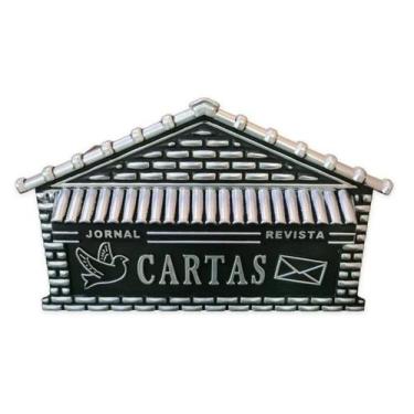 Imagem de Caixa de Correio PVC N.8 para Jornal/Revista de Embutir - real, PRATA