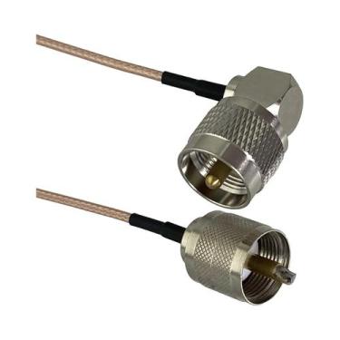 Imagem de Conector UHF PL259 SO239 Para SMA UHF BNC Macho Fêmea Crimpado Jumper 