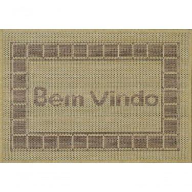 Imagem de Mini Capacho Sisal Look Bem Vindo 007 Arena 040x060 Cm