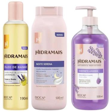 Imagem de Kit Lavanda 1 Sabonete Óleo 190ml + 1 Sabonete Gel + 1 Creme Loção Noi