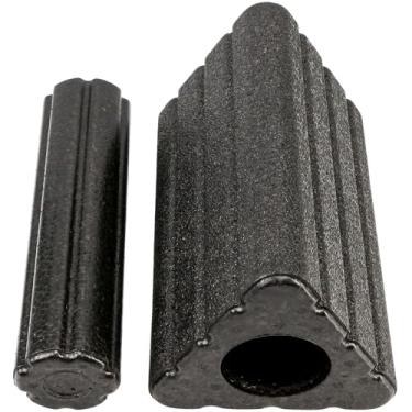Imagem de Blocos de ioga 2 em 1 rolo de espuma triangular, bloco de cunha triangular de 22 x 12 cm para pescoço cintura HIPS pernas traseiras, suporte de alta densidade para pilates, exercício, coluna de