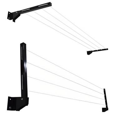 Imagem de Varal Dobrável De Aço Preto - 1200 - Numeral