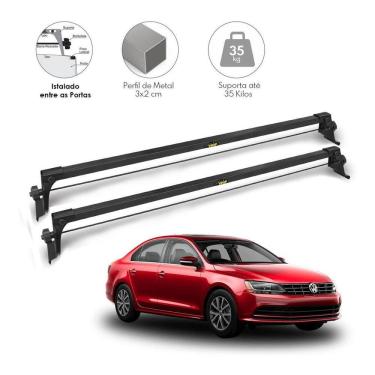 Imagem de Rack Teto Modelo Aço Jetta 12 A 18 Entre Portas Preto