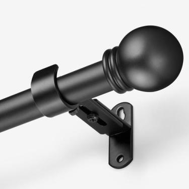 Imagem de Varão de cortina AMZSEVEN 40-120 cm de comprimento ajustável em metal 