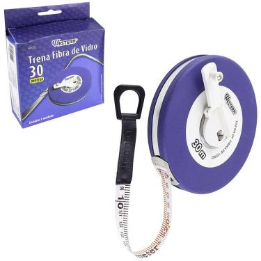 Imagem de Trena De Fibra De Vidro Longa Fechada 30M Na Caixa