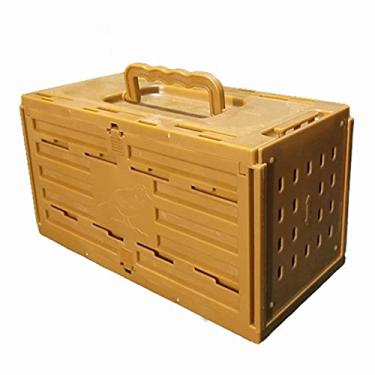 Imagem de Gaiola de pássaro leve de plástico portátil para animais de estimação, fácil de montar, transportadora de pássaros para pássaros pequenos, ninho de pássaros