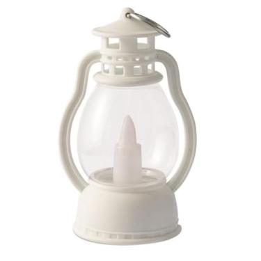 Imagem de Vela Decorativa Eletrônica De LED Castiçal Lamparina À Bateria 5x9cm Mini(Branco)