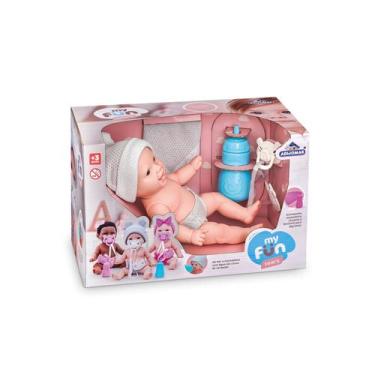 Imagem de Mini Bebê Reborn Chora Lágrima de Verdade Mamadeira Chupeta - ADIJUMAR