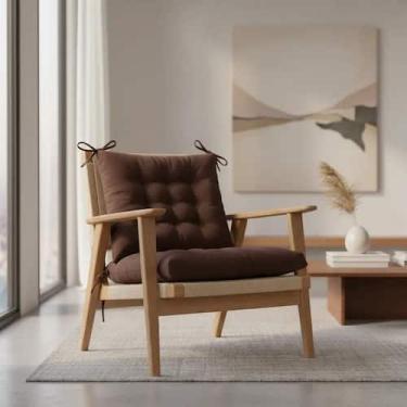 Imagem de Futon Assento para Cadeira Oxford 40x40  Kit 4 ou Kit 6  Almofada Esto