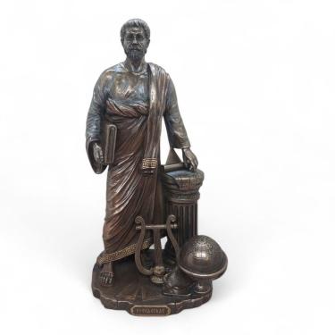 Imagem de Estátua Fílósofo Matemático Purificação Espiritual 28 cm