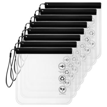 Imagem de Bolsa de higiene pessoal cobee TSA Approved Clear 20x20cm (pacote com 