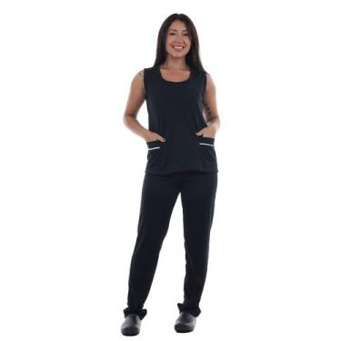 Imagem de Uniforme Regata E Calça Helanca Prático Elástico E Flexível Para Copei
