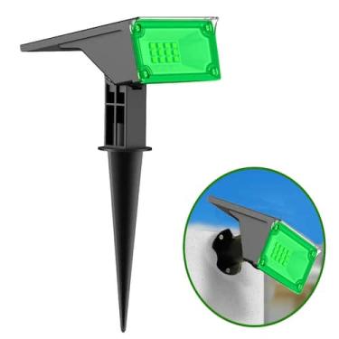 Imagem de Refletor Ecoforce Solar 6 Led 50x Mais Forte Colorida Verde Branco Que