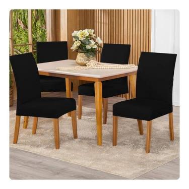 Imagem de Kit Capa Para Cadeira 04 Unidades Tecido Malha Gel - Lenharo Enxovais,