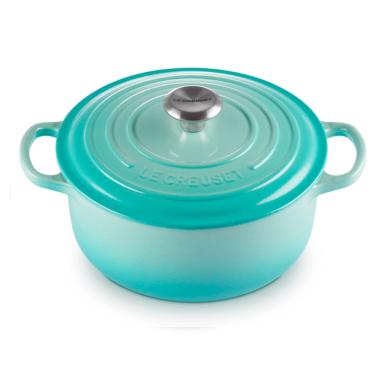 Imagem de Panela Redonda Signature 22 cm Azul Cool Mint Le Creuset