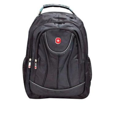 Imagem de Mochila Executiva Swissland com Alça Reforçada Preto/cinza, Preto, Cin