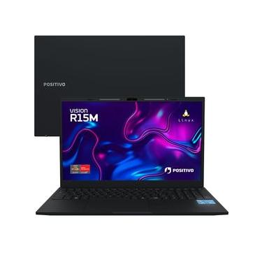 Imagem de Notebook Positivo Vision R15M AMD® Ryzen 7-5825U Linux 16GB RAM 512GB SSD Wi-Fi 6 Tela 15” Full HD IPS - Minitela Preto