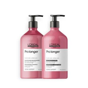 Imagem de Kit Loreal Pro Longer Cabelos Finos Shamp 750ml + Cond 750ml - Loreal 