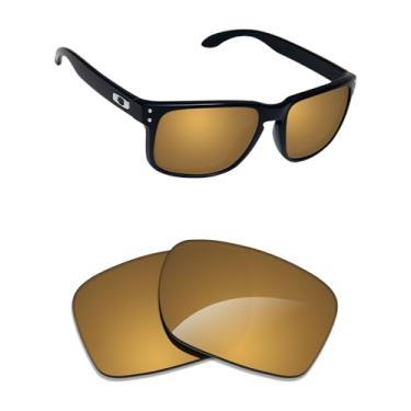 Imagem de Alphax Lentes de reposição polarizadas marrom escuro para óculos de sol Oakley Latch Alpha OO4128