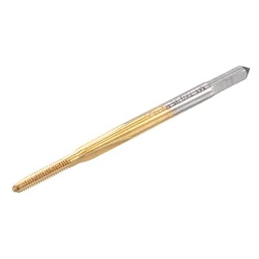 Imagem de Rosca métrica M1,7 x 0,35, cobalto revestido de titânio HSS (aço de alta velocidade) 3 flautas retas máquina mini micro parafuso ferramenta de reparo de rosqueamento para relógios e relógios