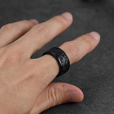 Imagem de Anel giratório de aço inoxidável para mulheres e homens, banhado a ouro/prata/preto, para ansiedade, tamanho 7-14, joia com olho turco, 08, Aço inoxidável, Sem pedra preciosa