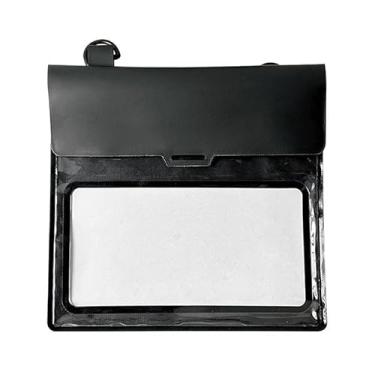 Imagem de Bolsa tiracolo à prova d'água para celular - compatível com tela sensível ao toque para natação, praia e atividades ao ar livre (preto)