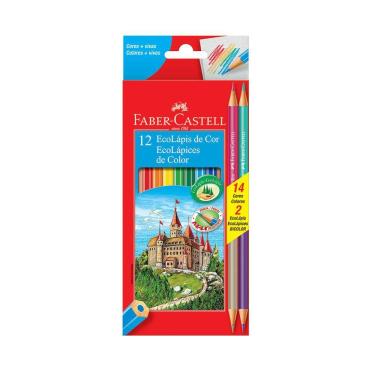 Imagem de Lápis de Cor Faber-Castell 10 Cores e 2 Lápis Bicolor