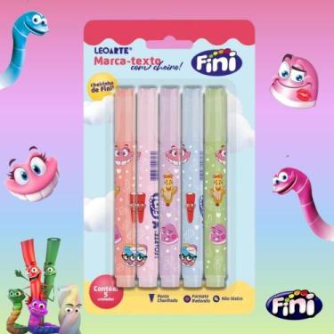 Imagem de Marca Texto Fini Corpo Estampado Com Cheirinho 5 Unidades - Leo&Leo