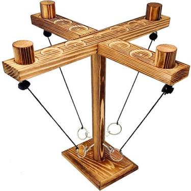Imagem de Jogo Ring Toss Game Mohjeke Wooden Indoor Outdoor