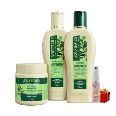 Imagem de Kit 1 Shampoo 1 Condicionador 1 Banho creme Jaborandi 250 ml Bio Extra