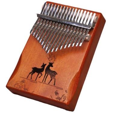 Imagem de Piano de polegar Lydesy Xianlu Retro Color 17 teclas com kit