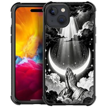 Imagem de ZHEGAILIAN Capa compatível com iPhone 15 Plus, moldura de TPU macio, proteção de cantos reforçados, à prova de choque, capa traseira compatível com iPhone 15 Plus, capa para homens/mulheres - oração
