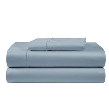 Imagem de LANE LINEN Jogo de lençol solteiro 100% egípcio GG, macio e confortável, grosso, totalmente elástico, algodão mercerizado, extra longo, sem fiapos, resistente ao desbotamento, elegante, solteiro GG