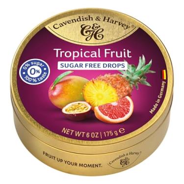 Imagem de Cavendish & Harvey, Bala de Frutas Tropicais, Lata 175g