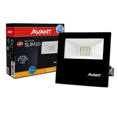 Imagem de Refletor Led Holofote 10w Luz Amarela A Prova D'água Avant