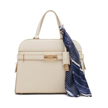 Imagem de Anne Klein Bolsa feminina com cinto médio com alça conversível, pergaminho